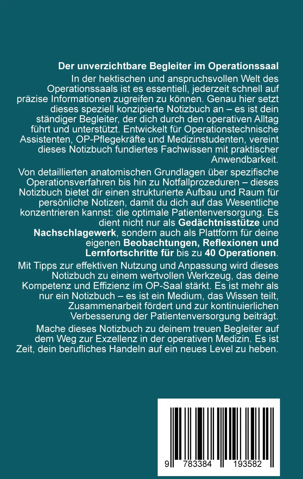 Rückseite: 9783384193582 | Skalpell und Stift | OTA-Blog. at | Taschenbuch | 360 S. | Deutsch