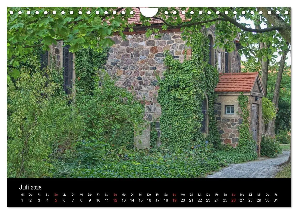 Bild: 9783516163582 | Dorfkirchen in Brandenburg (Wandkalender 2026 DIN A4 quer),...