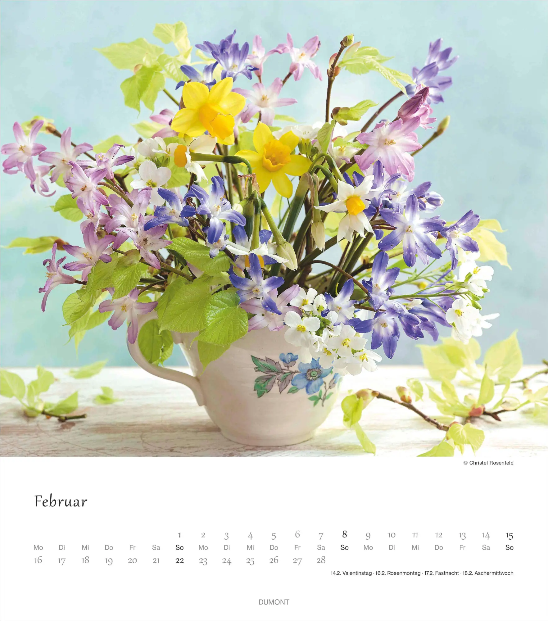 Bild: 4069095003682 | Blumenliebe 2026 - Foto-Kalender - Wand-Kalender - 30x34 -...