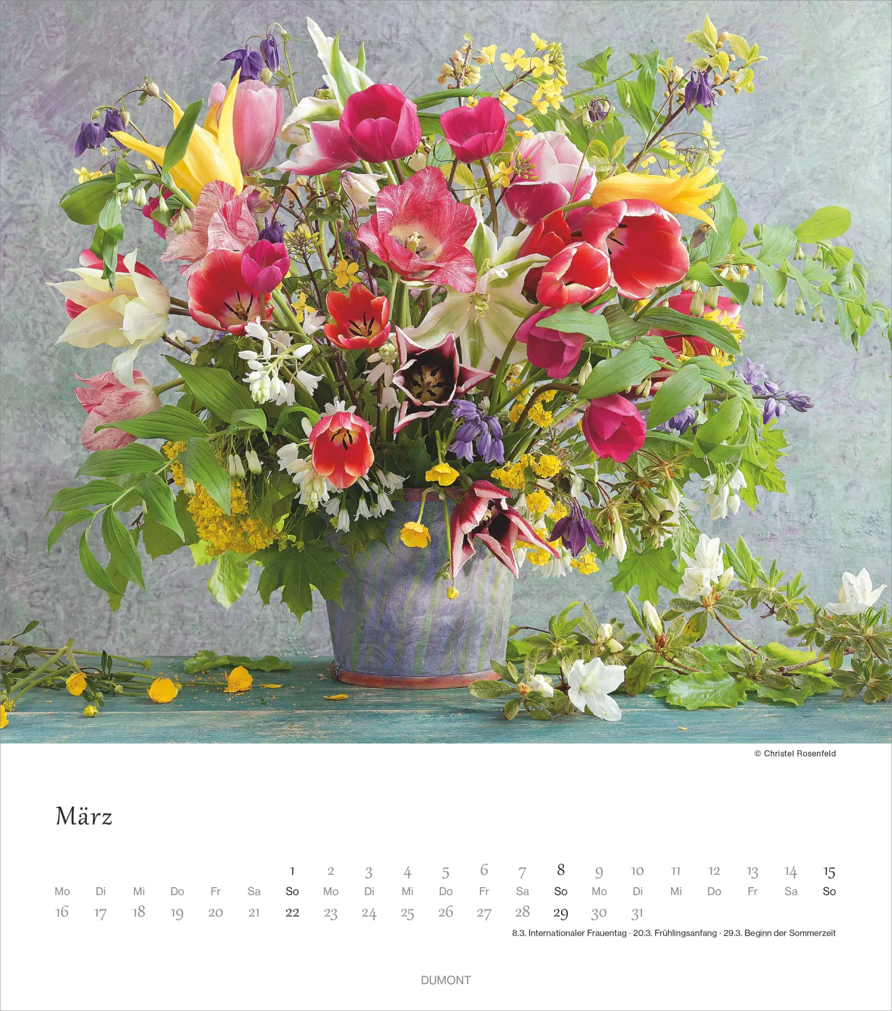 Bild: 4069095003682 | Blumenliebe 2026 - Foto-Kalender - Wand-Kalender - 30x34 -...