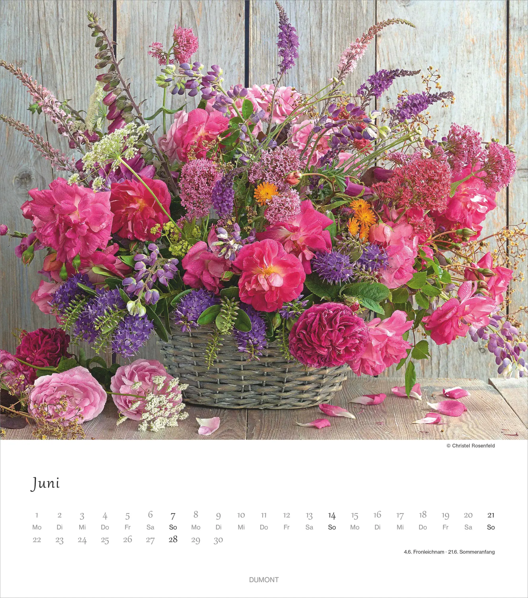 Bild: 4069095003682 | Blumenliebe 2026 - Foto-Kalender - Wand-Kalender - 30x34 -...