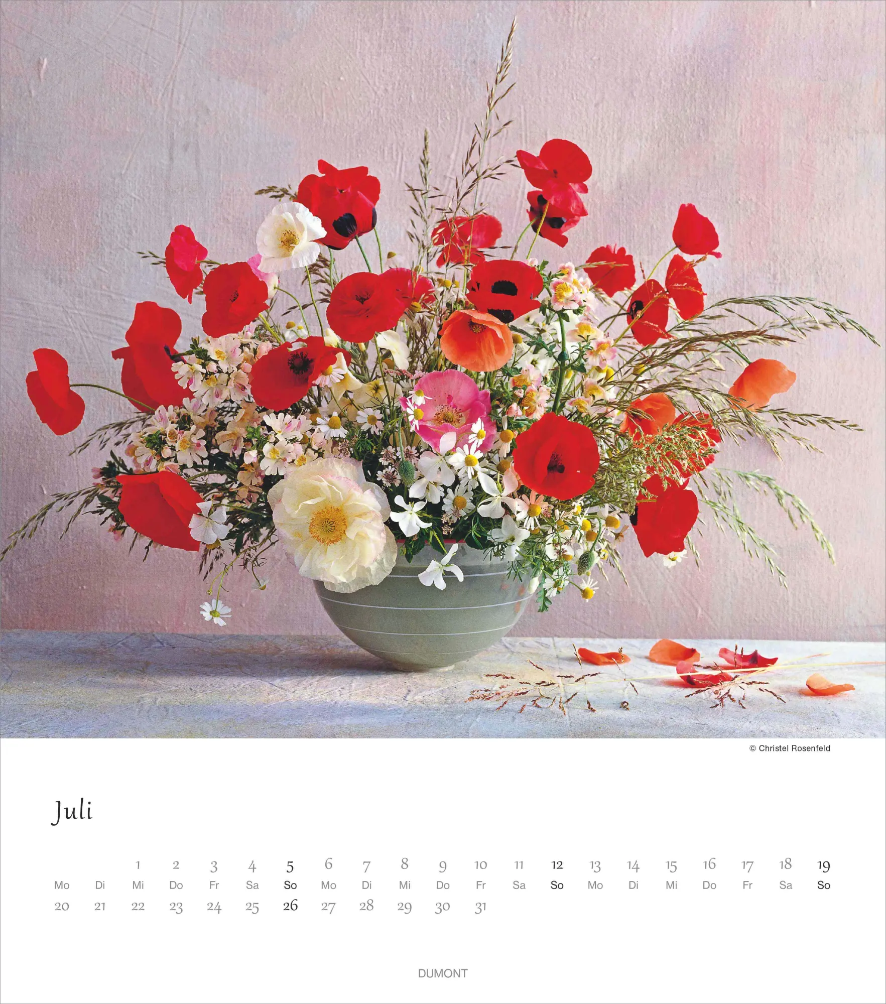 Bild: 4069095003682 | Blumenliebe 2026 - Foto-Kalender - Wand-Kalender - 30x34 -...