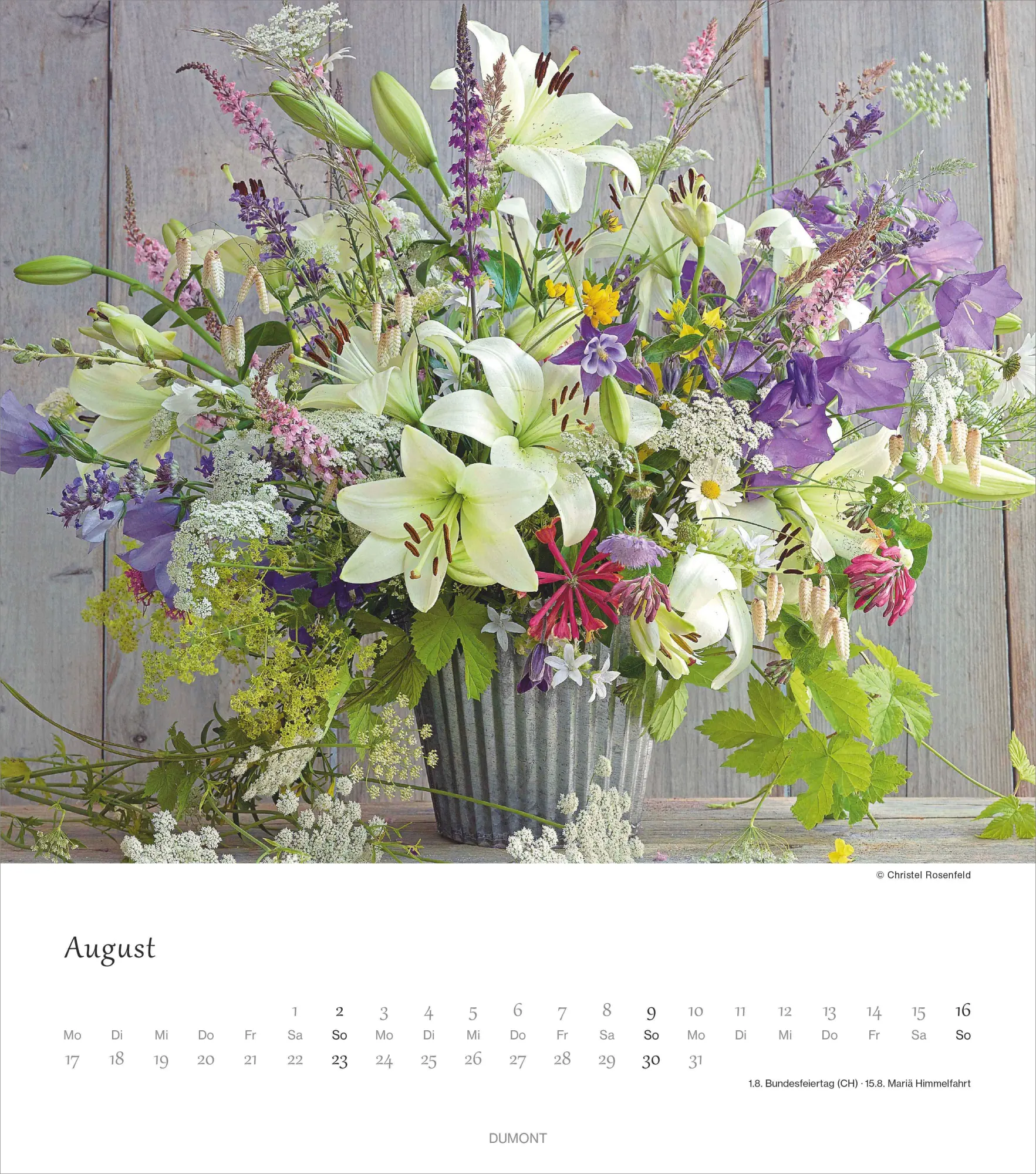 Bild: 4069095003682 | Blumenliebe 2026 - Foto-Kalender - Wand-Kalender - 30x34 -...