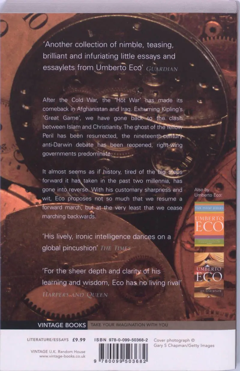 Rückseite: 9780099503682 | Turning Back The Clock | Umberto Eco | Taschenbuch | Englisch | 2008