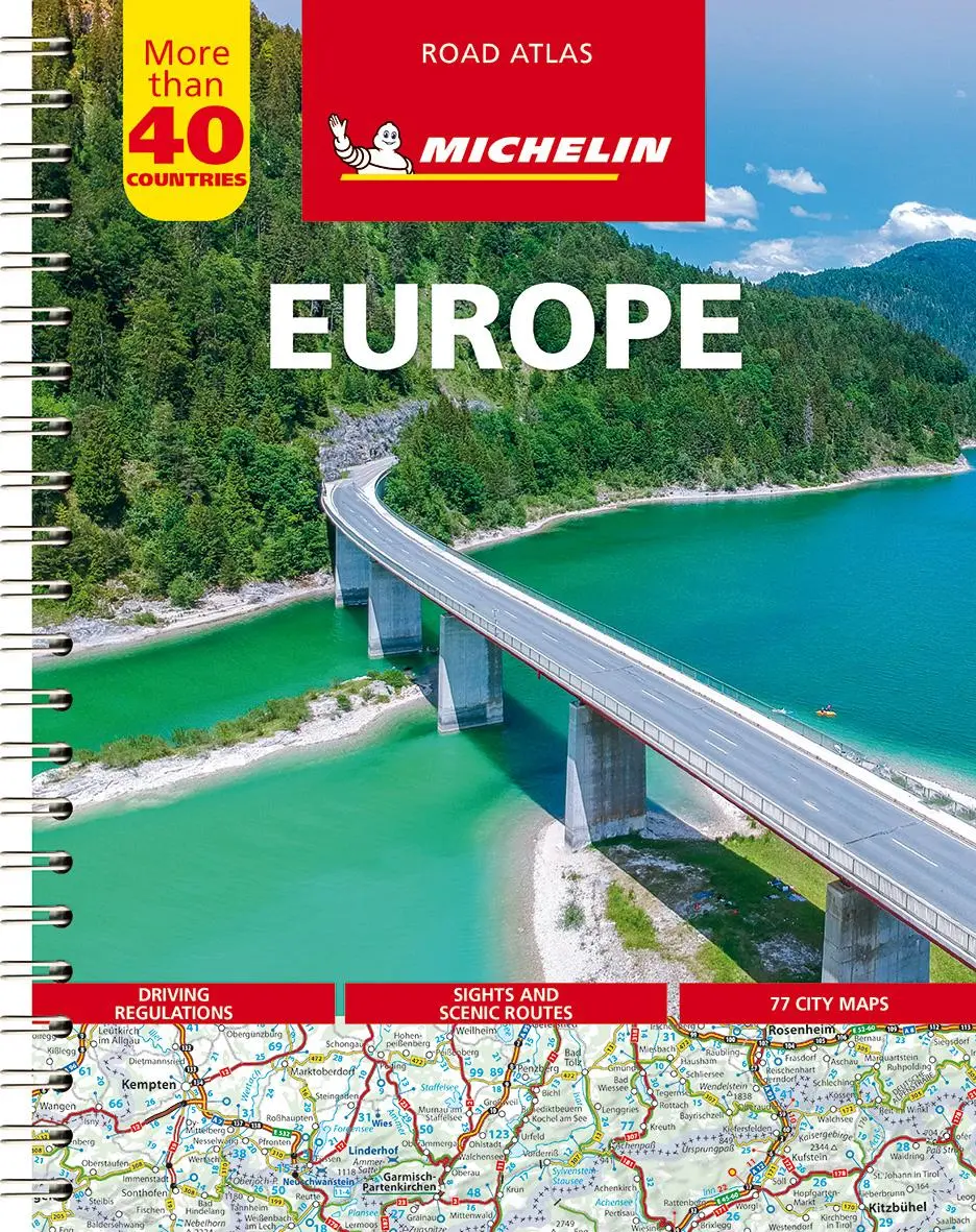 Cover: 9782067173682 | Michelin Straßenatlas Europa mit Spiralbindung | Michelin | 360 S.