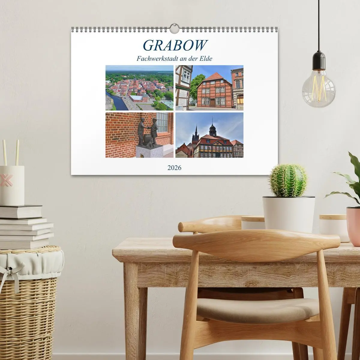 Bild: 9783457823682 | Grabow - Fachwerkstadt an der Elde (Wandkalender 2026 DIN A3 quer),...