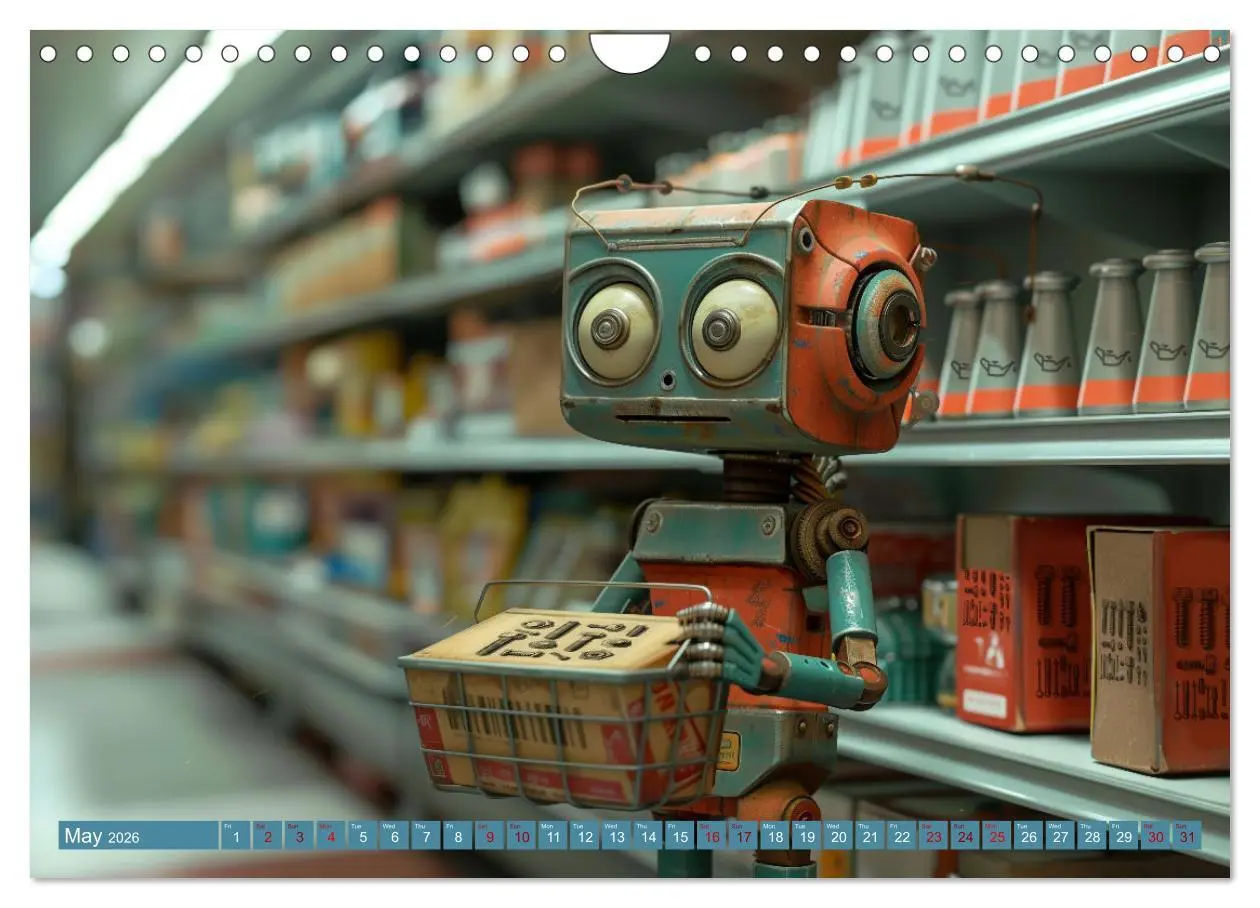 Bild: 9783516533682 | Robots Are Just People Too (Wall Calendar 2026 DIN A4 landscape),...
