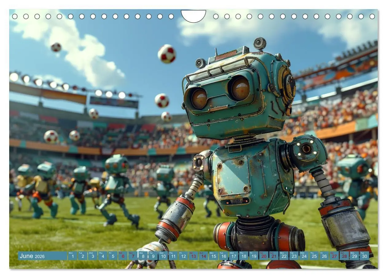Bild: 9783516533682 | Robots Are Just People Too (Wall Calendar 2026 DIN A4 landscape),...