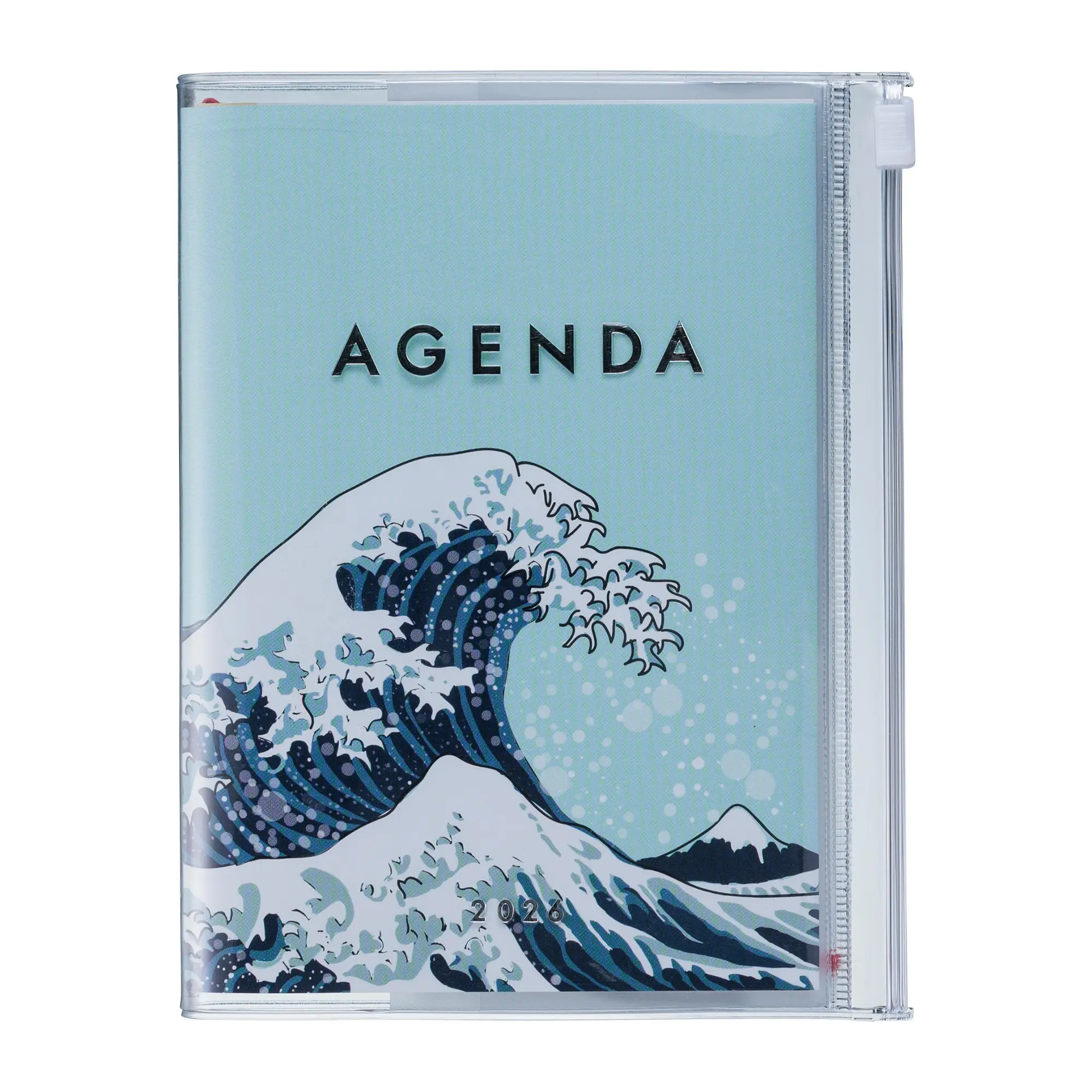 Bild: 4550045143782 | MARK'S 2025/26 Taschenkalender, A6 Japan / Wave // Mint | MARK'S Inc.