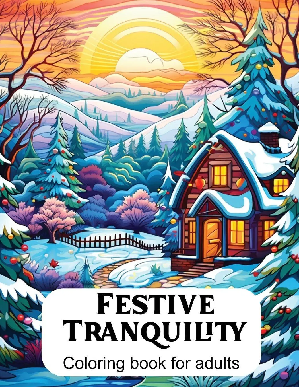 Cover: 9781957133782 | Festive Tranquility | A Christmas Coloring Book for Adults | Buch