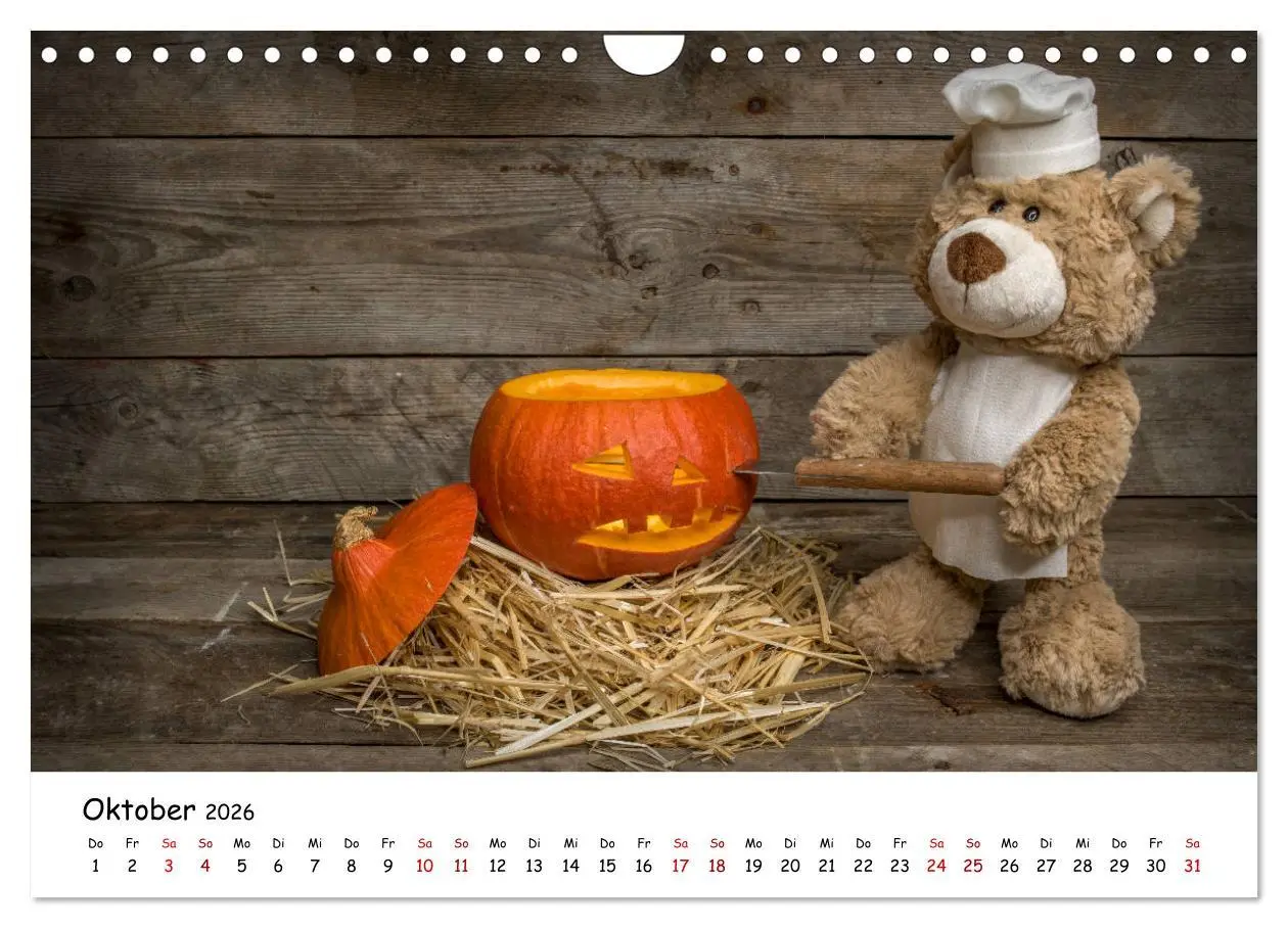 Bild: 9783457813782 | Eddy, der Teddy (Wandkalender 2026 DIN A4 quer), CALVENDO...