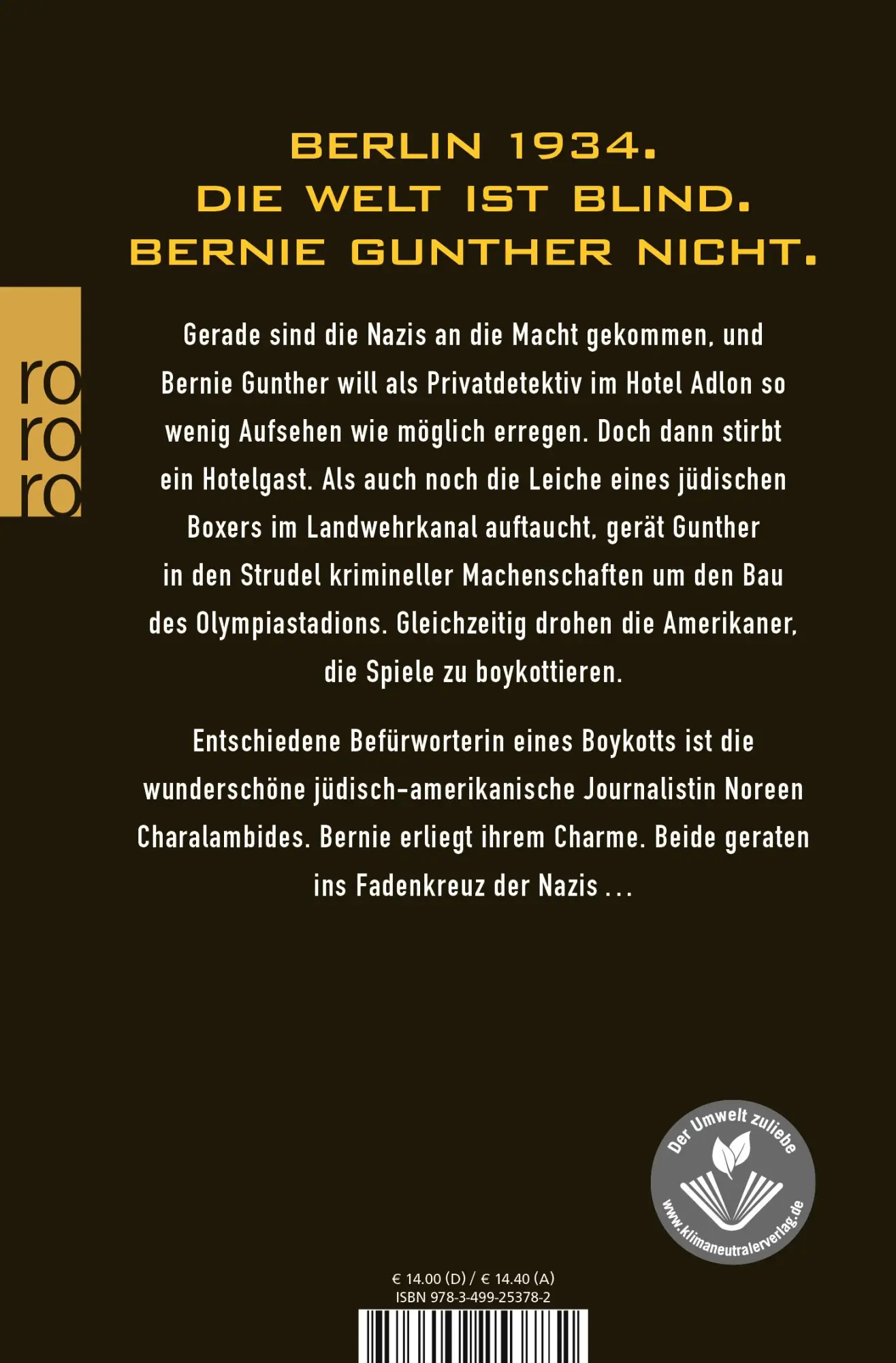 Rückseite: 9783499253782 | Die Adlon Verschwörung | Philip Kerr | Taschenbuch | 573 S. | Deutsch