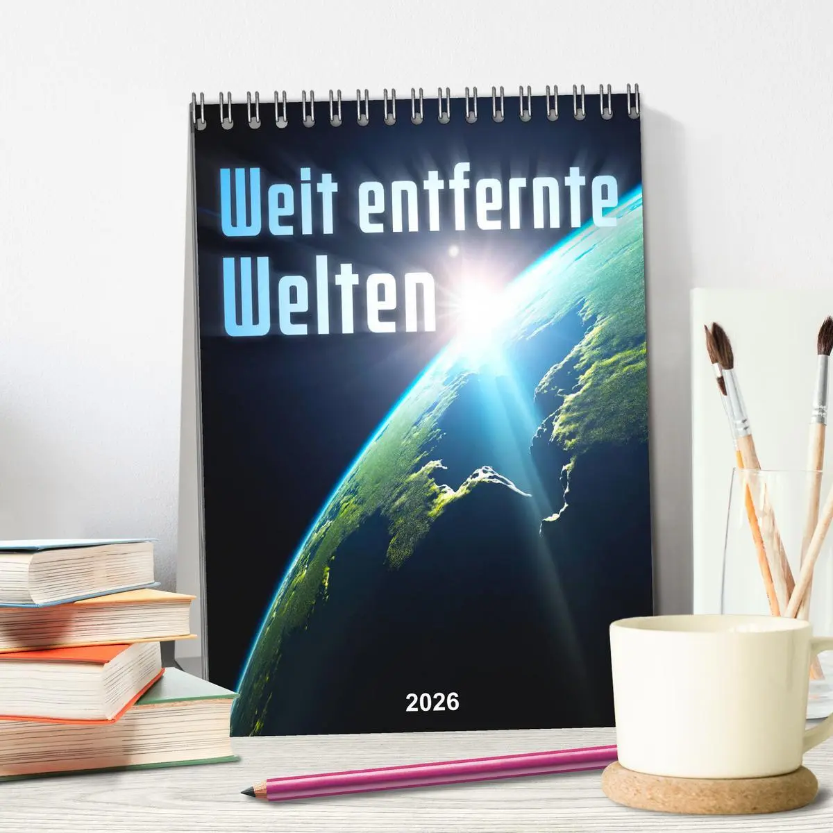 Bild: 9783516383782 | Weit entfernte Welten (Tischkalender 2026 DIN A5 hoch), CALVENDO...