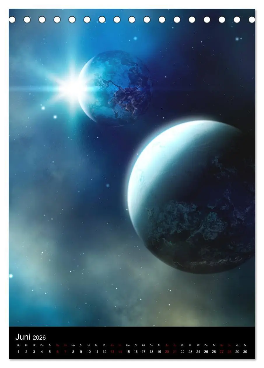 Bild: 9783516383782 | Weit entfernte Welten (Tischkalender 2026 DIN A5 hoch), CALVENDO...
