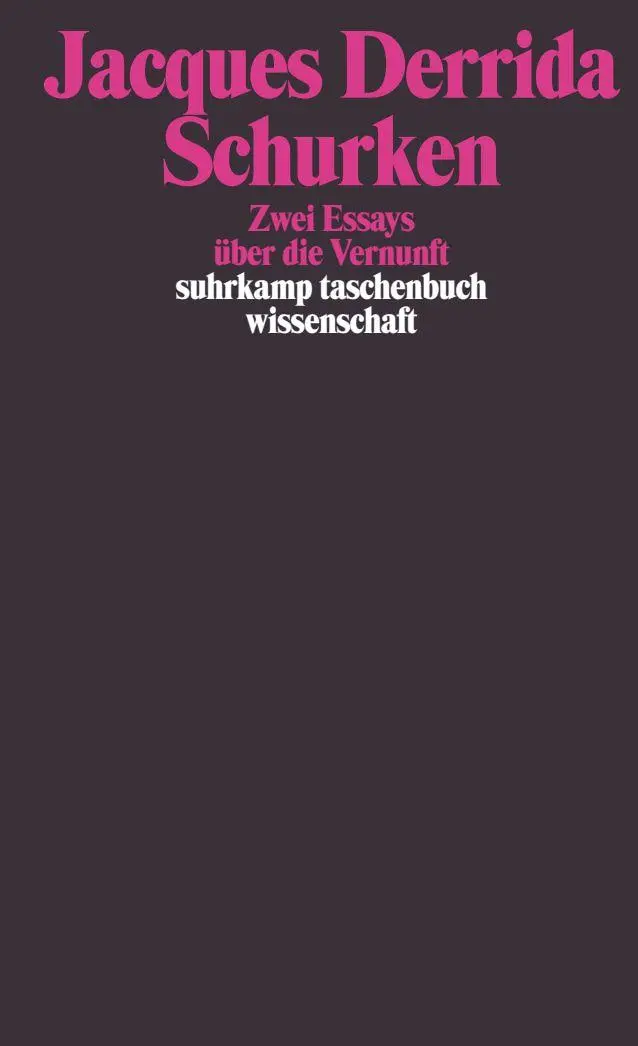 Cover: 9783518293782 | Schurken | Zwei Essays über die Vernunft | Jacques Derrida | Buch
