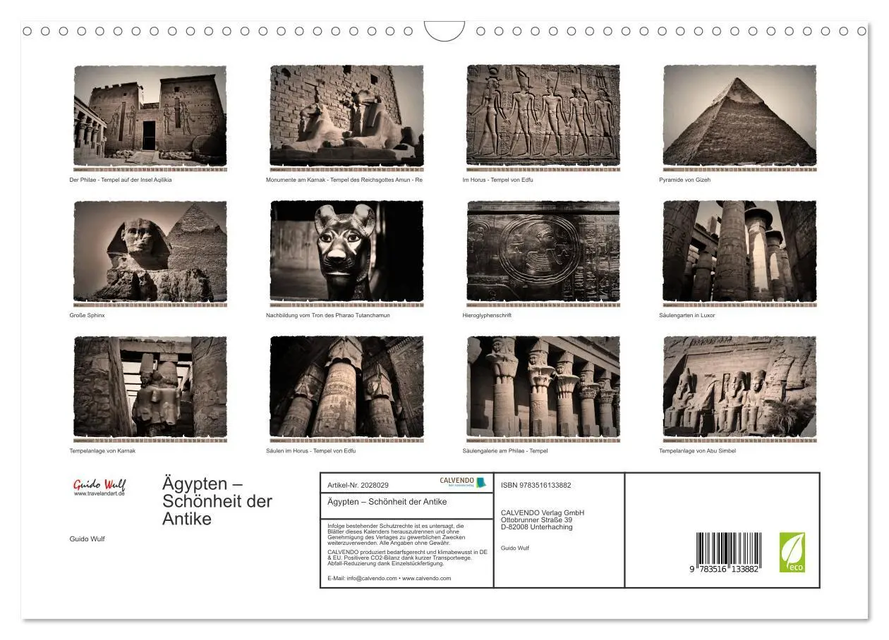 Bild: 9783516133882 | Ägypten - Schönheit der Antike (Wandkalender 2026 DIN A3 quer),...