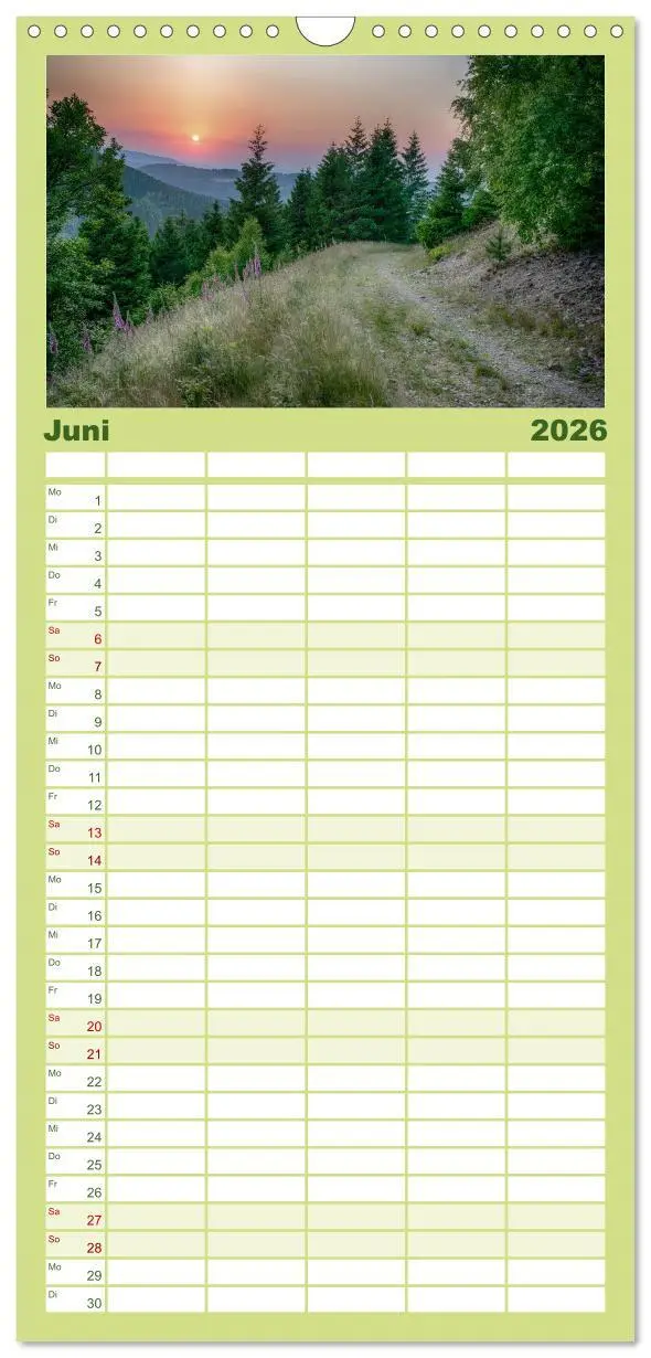 Bild: 9783516513882 | Familienplaner 2026 - Der Harz einfach magisch mit 5 Spalten...