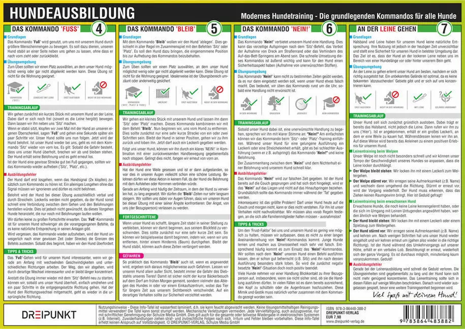 Bild: 9783864483882 | Hundeausbildung, Info-Tafel | Michael Schulze | 2 S. | Deutsch | 2015