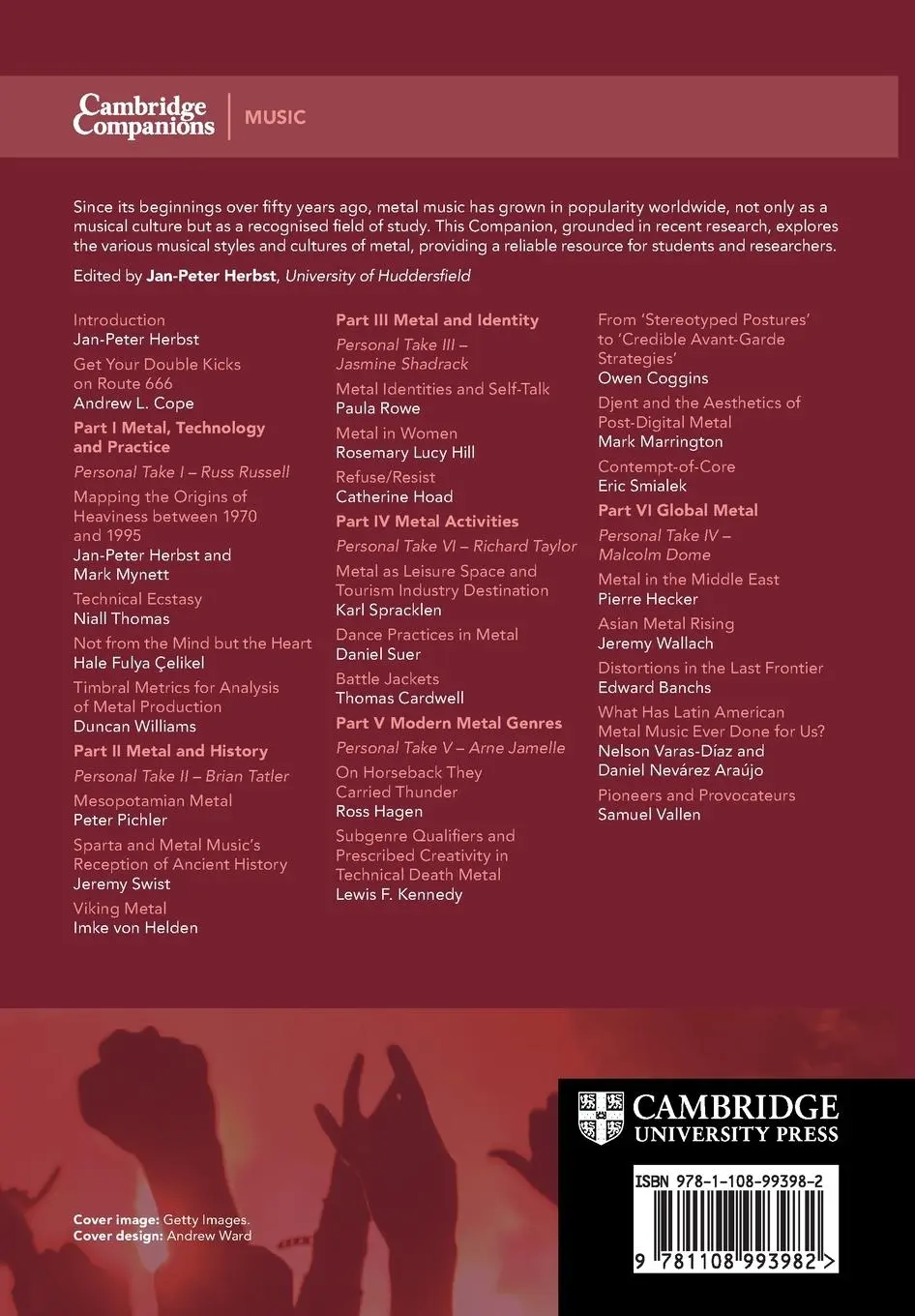 Rückseite: 9781108993982 | The Cambridge Companion to Metal Music | Jan-Peter Herbst | Buch