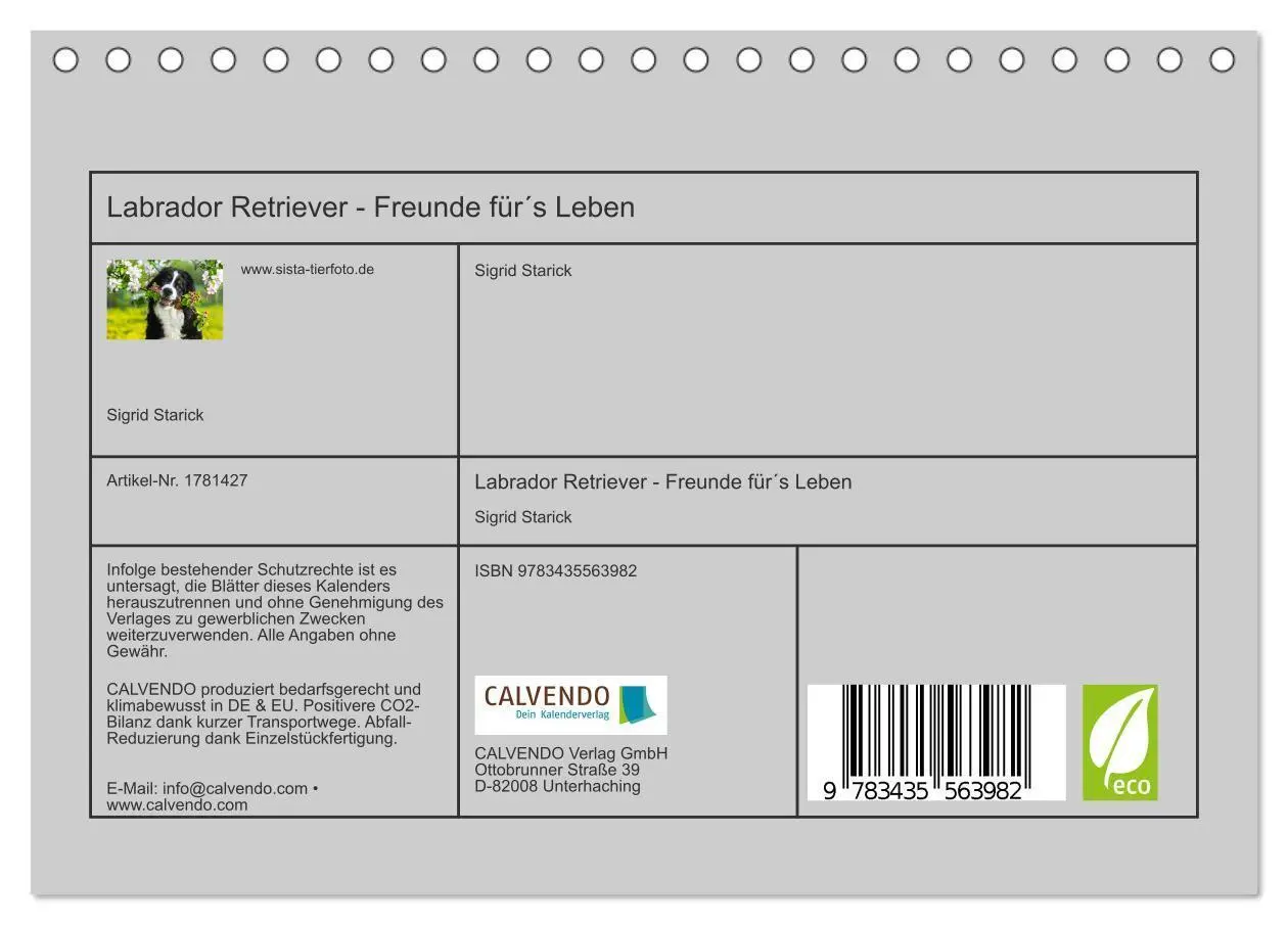 Bild: 9783435563982 | Labrador Retriever - Freunde für´s Leben (Tischkalender 2025 DIN A5...