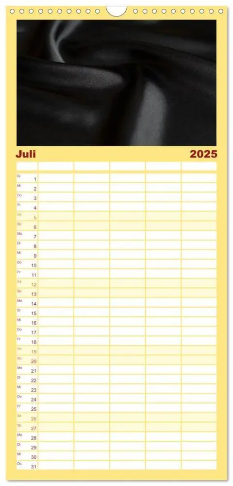 Bild: 9783457103982 | Familienplaner 2025 - Foto- und Bastelkalender Satin - Stilvoll zum...
