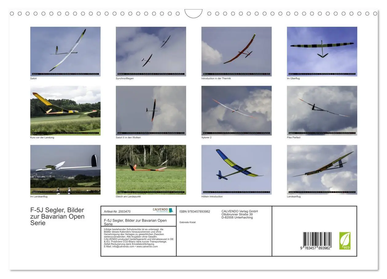 Bild: 9783457893982 | F-5J Segler, Bilder zur Bavarian Open Serie (Wandkalender 2026 DIN...