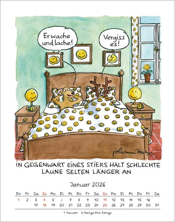 Bild: 9783731883982 | Stier 2026 | Verlag Korsch | Kalender | Spiralbindung | 13 S. | 2026