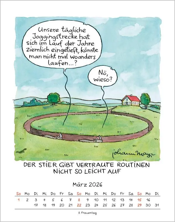 Bild: 9783731883982 | Stier 2026 | Verlag Korsch | Kalender | Spiralbindung | 13 S. | 2026