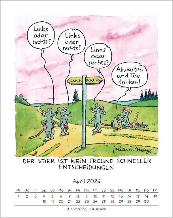 Bild: 9783731883982 | Stier 2026 | Verlag Korsch | Kalender | Spiralbindung | 13 S. | 2026