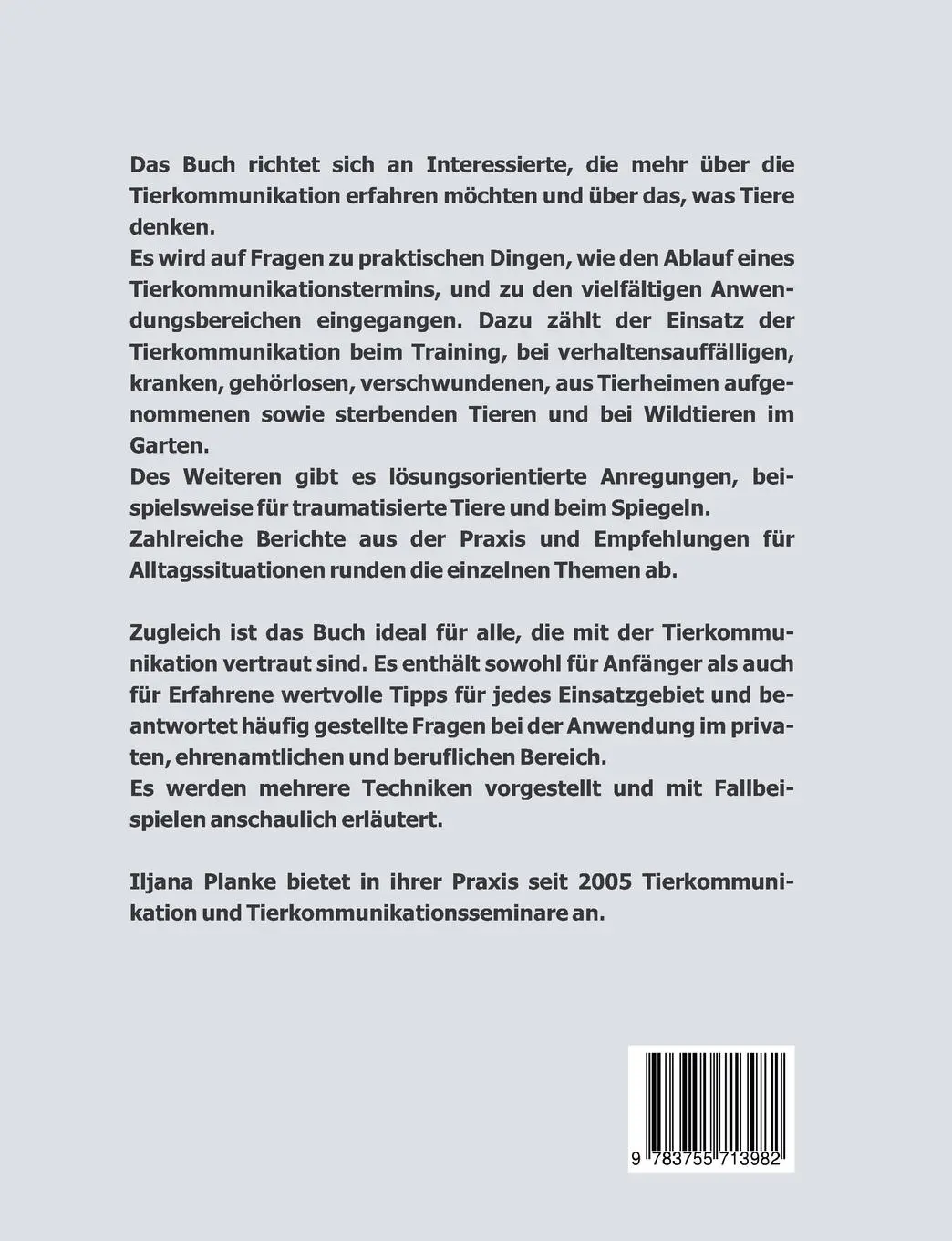 Rückseite: 9783755713982 | Tierkommunikation | Iljana Planke | Taschenbuch | Paperback | 492 S.