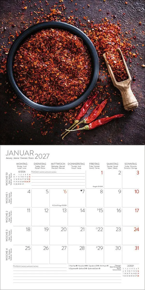 Bild: 9783819303982 | Kitchen Art 2027 | Verlag Korsch | Kalender | 13 S. | Deutsch | 2027