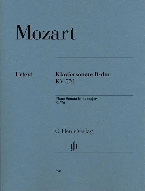 Cover: 9790201803982 | Piano Sonata B flat major KV 570 | Wolfgang Amadeus Mozart | Buch