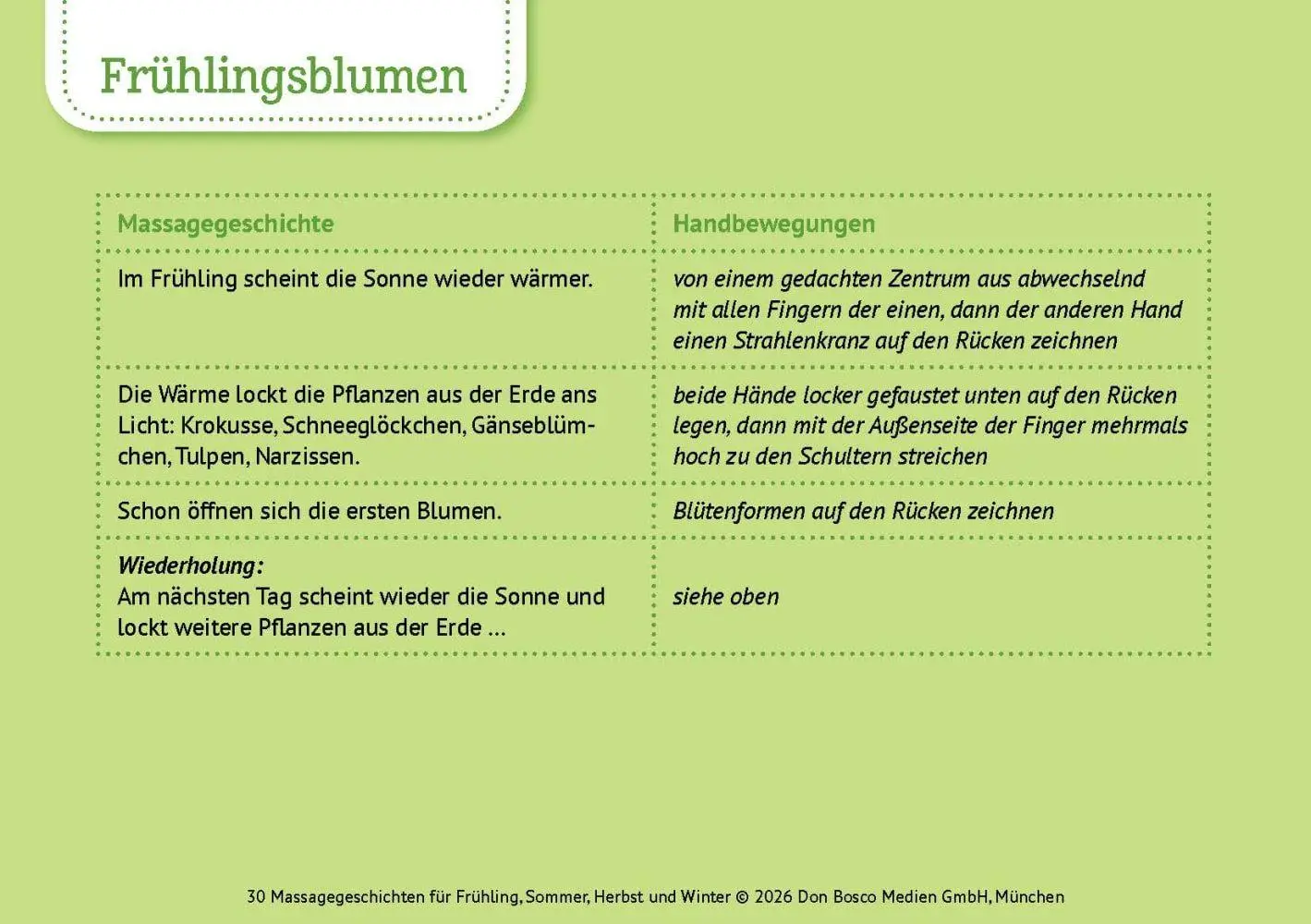 Bild: 4260694924082 | 30 Massagegeschichten für Frühling, Sommer, Herbst und Winter | Box