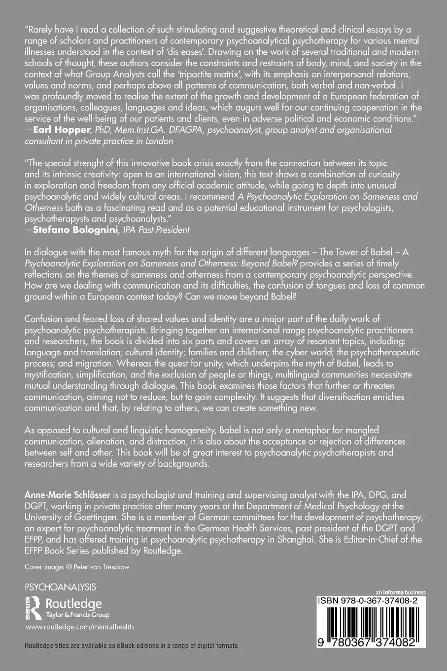 Rückseite: 9780367374082 | A Psychoanalytic Exploration On Sameness and Otherness | Beyond Babel?