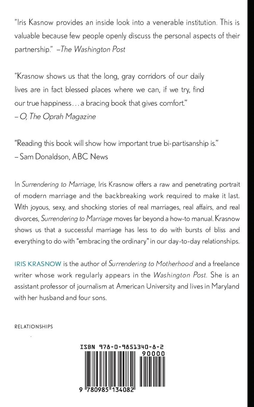 Rückseite: 9780985134082 | Surrendering to Marriage | Husbands, Wives, and Other Imperfections