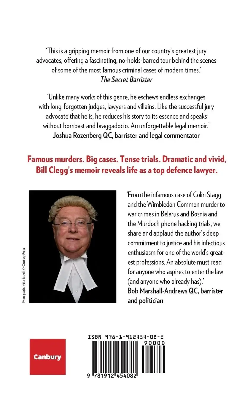 Rückseite: 9781912454082 | Under The Wig | A Lawyer's Stories of Murder, Guilt and Innocence