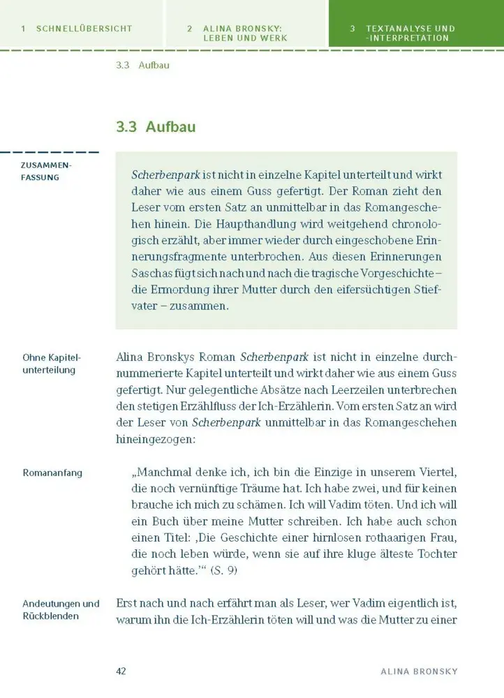 Bild: 9783129304082 | Scherbenpark von Alina Bronsky | Textanalyse und Interpretation | Buch