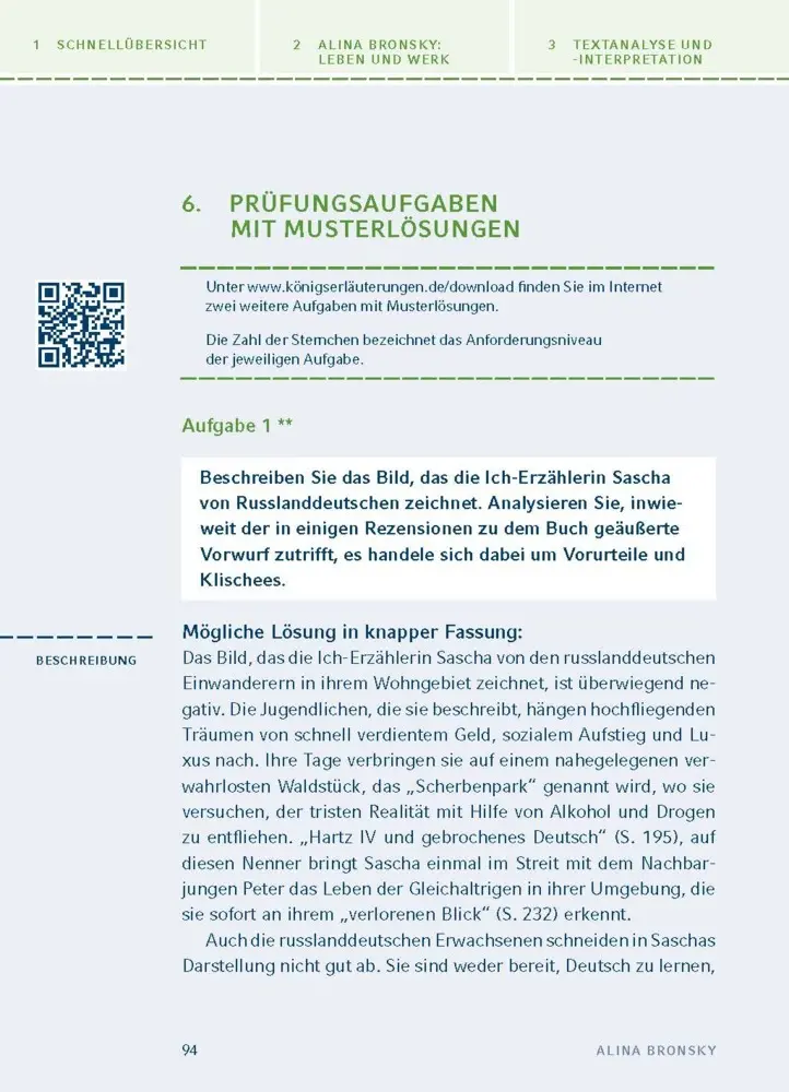 Bild: 9783129304082 | Scherbenpark von Alina Bronsky | Textanalyse und Interpretation | Buch