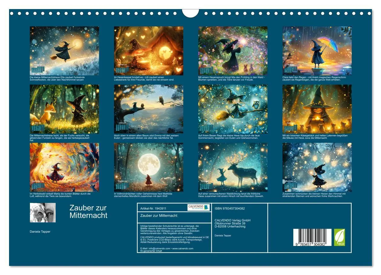 Bild: 9783457304082 | Zauber zur Mitternacht (Wandkalender 2026 DIN A3 quer), CALVENDO...