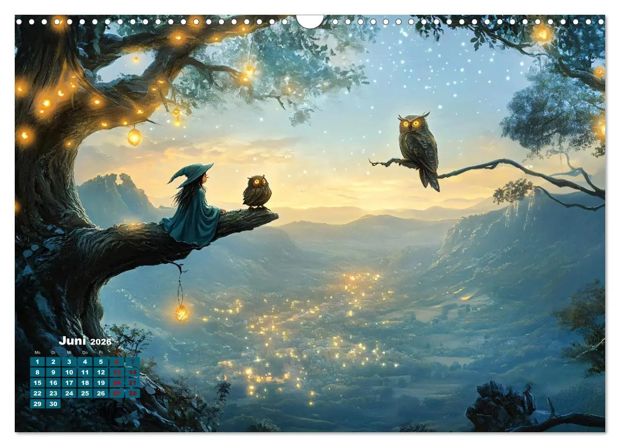 Bild: 9783457304082 | Zauber zur Mitternacht (Wandkalender 2026 DIN A3 quer), CALVENDO...