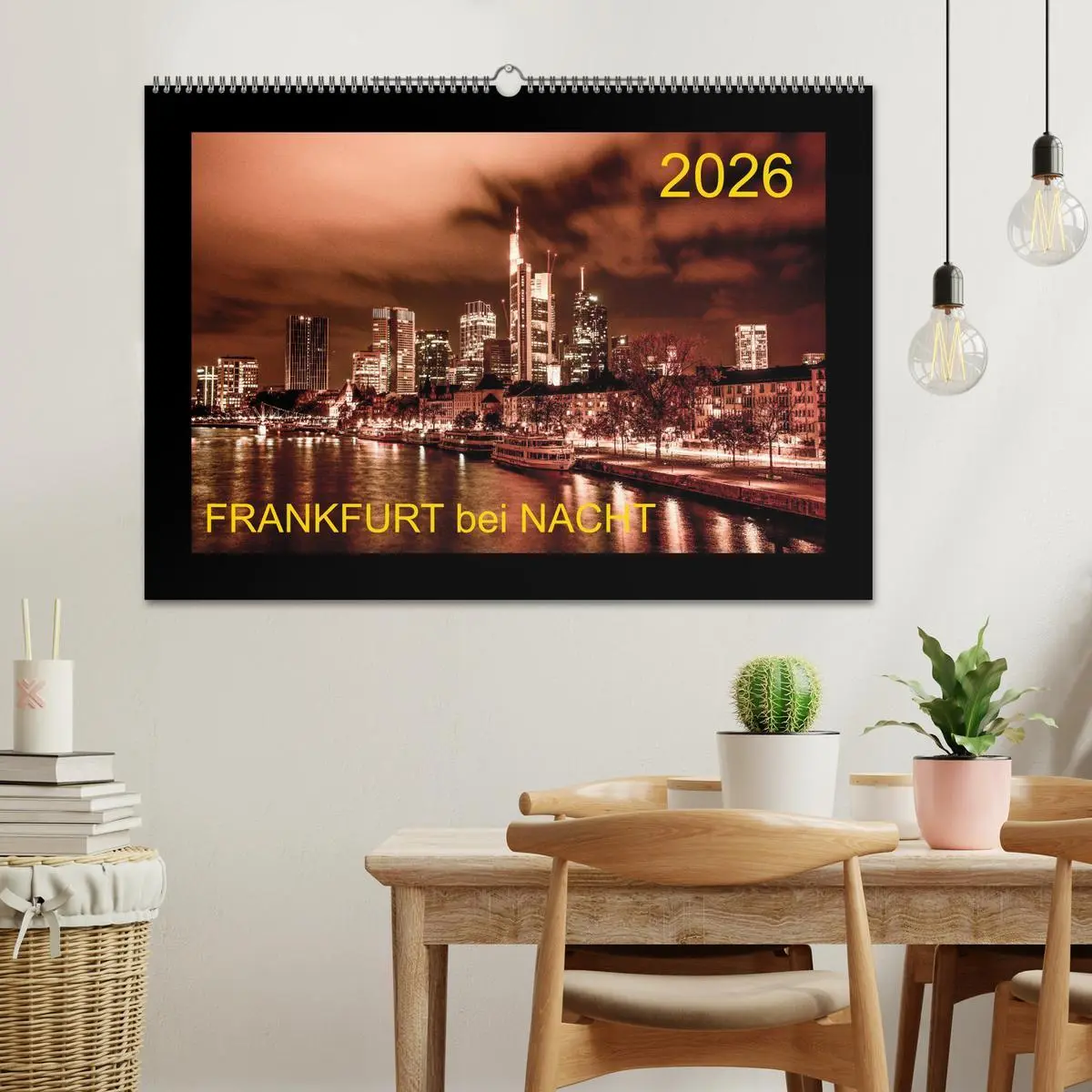 Bild: 9783457924082 | Frankfurt bei Nacht 2026 (Wandkalender 2026 DIN A2 quer), CALVENDO...