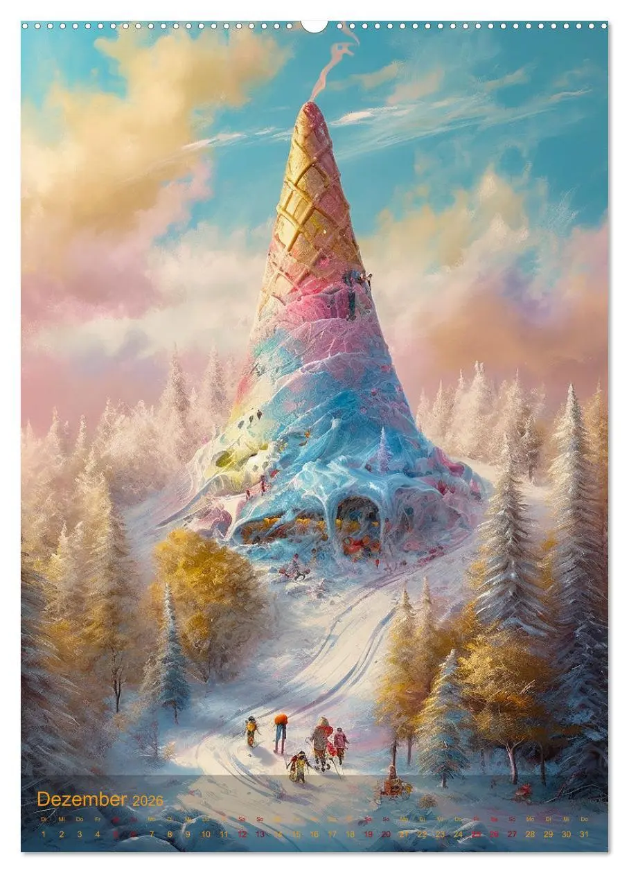 Bild: 9783516324082 | Traumwelten (Wandkalender 2026 DIN A2 hoch), CALVENDO Monatskalender