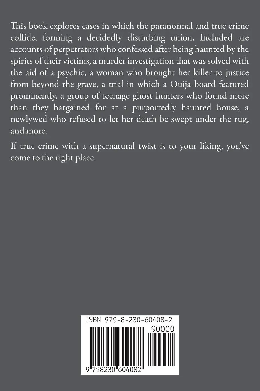 Rückseite: 9798230604082 | Paranormal True Crime Stories | Cindy Parmiter | Taschenbuch | 2025