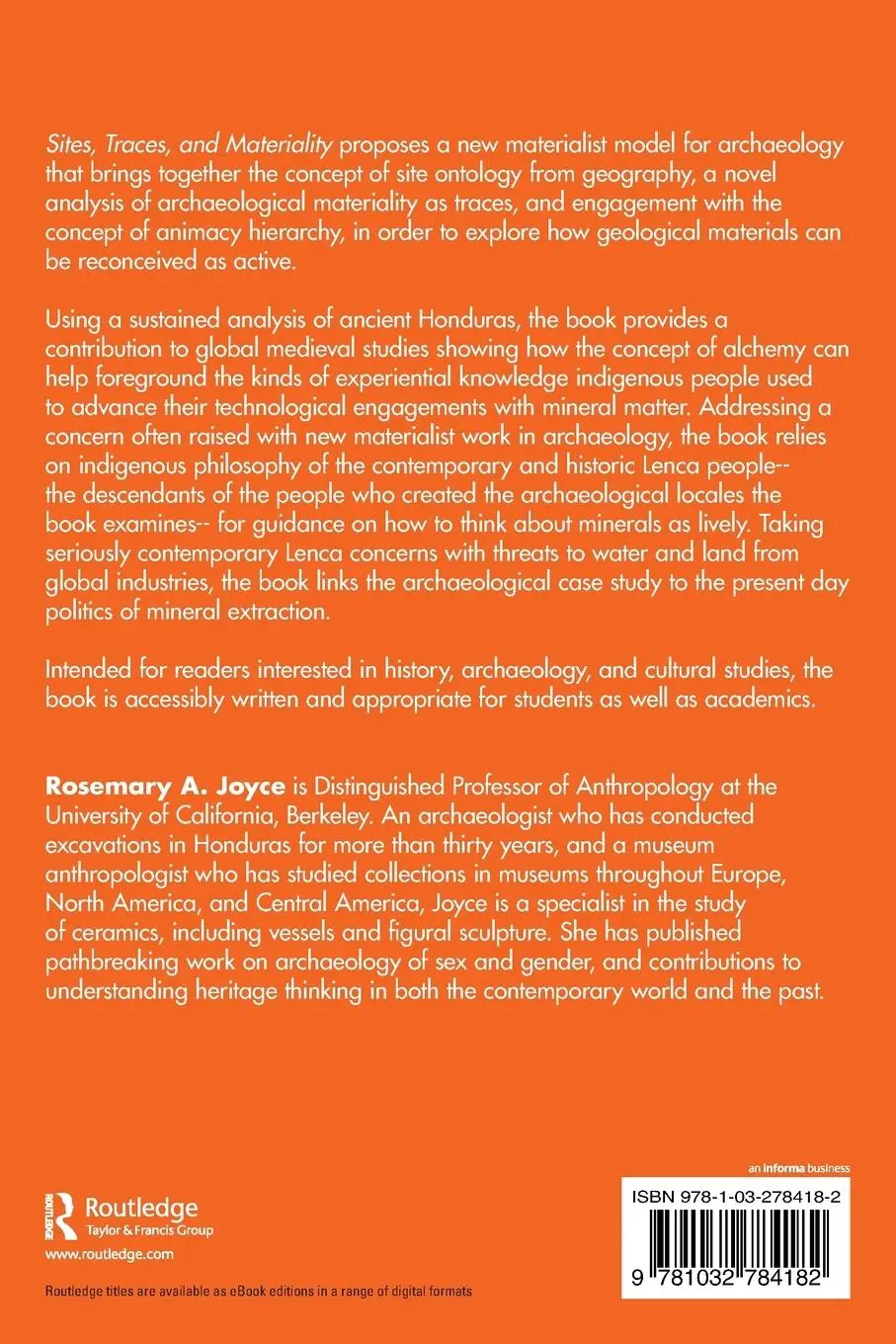 Rückseite: 9781032784182 | Sites, Traces, and Materiality | An Alchemy of Medieval Honduras