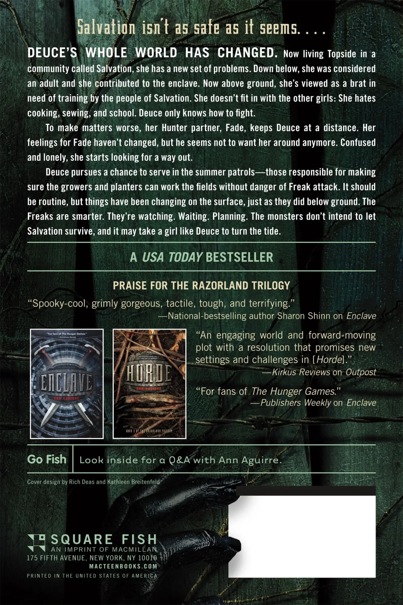 Rückseite: 9781250034182 | Outpost | Ann Aguirre | Taschenbuch | Kartoniert / Broschiert | 2013