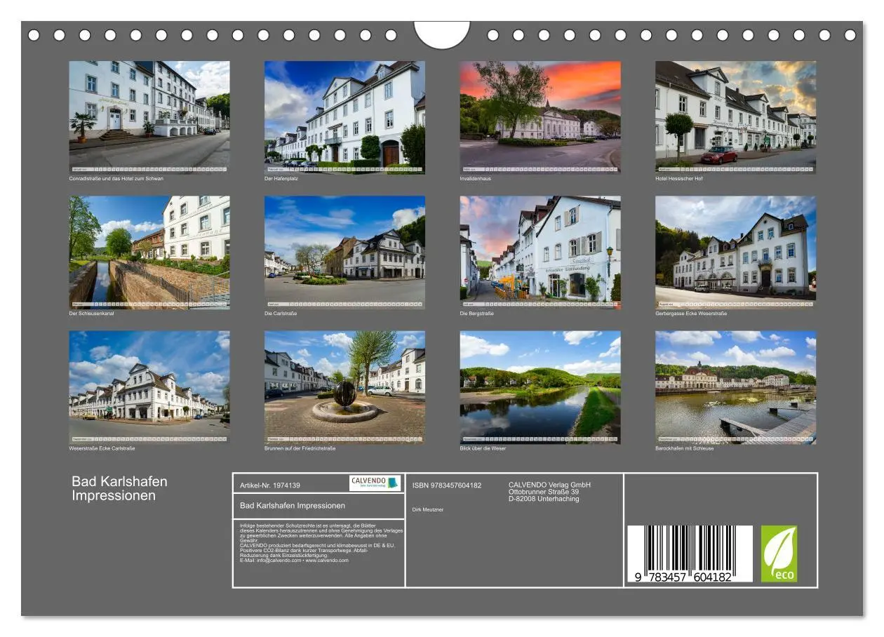 Bild: 9783457604182 | Bad Karlshafen Impressionen (Wandkalender 2026 DIN A4 quer),...