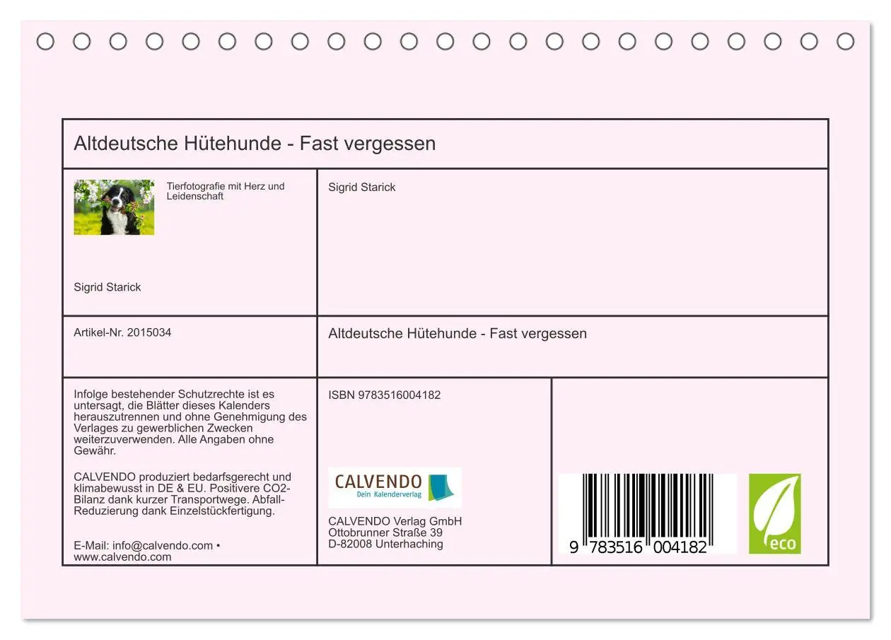 Bild: 9783516004182 | Altdeutsche Hütehunde - Fast vergessen (Tischkalender 2026 DIN A5...