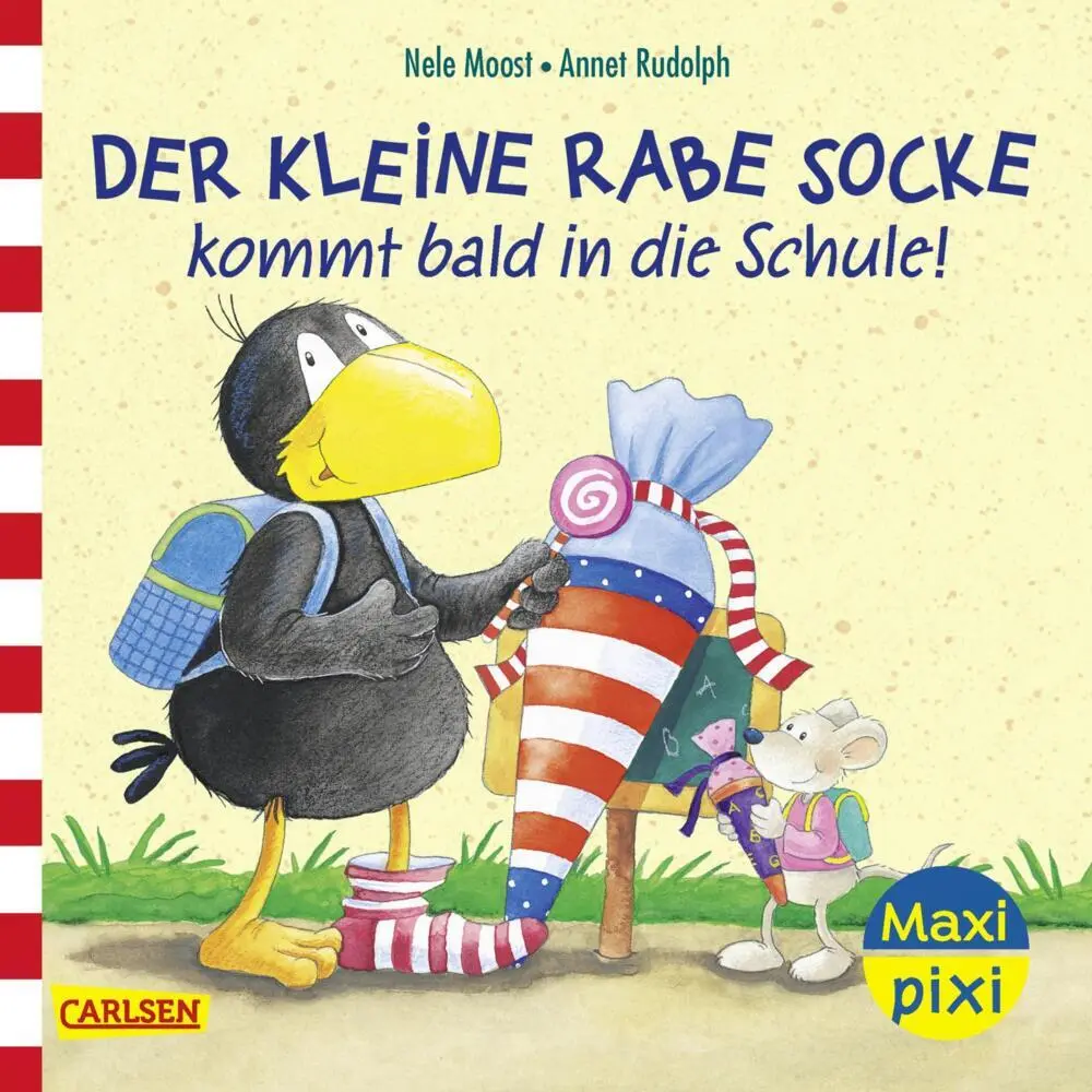 Cover: 9783551034182 | Maxi Pixi 497: Der kleine Rabe Socke kommt bald in die Schule! | Moost