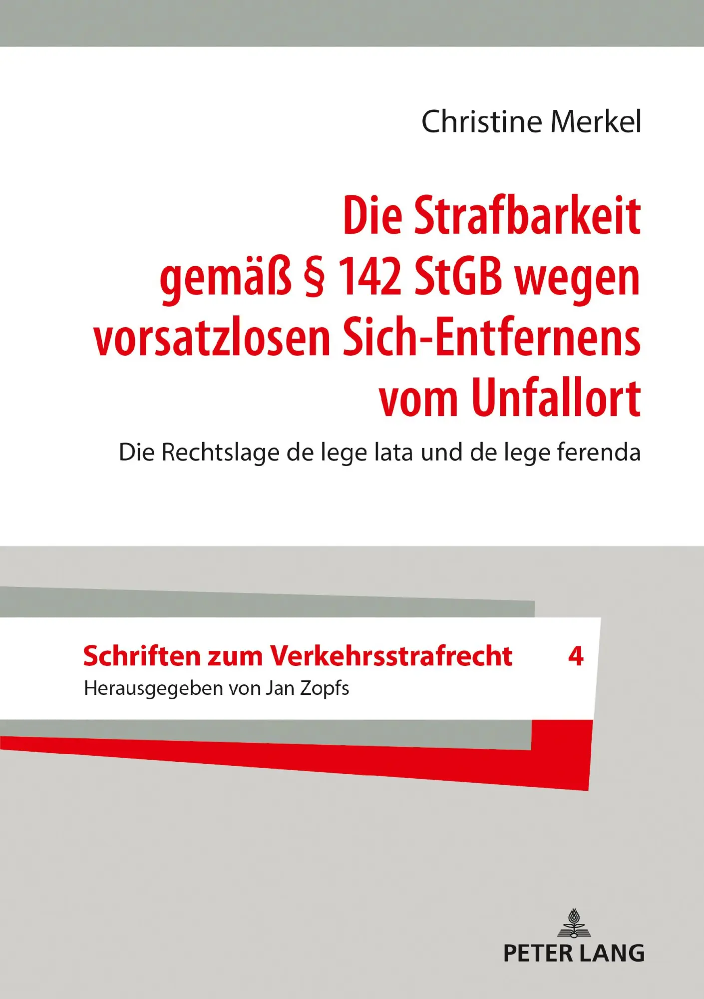 Cover: 9783631844182 | Die Strafbarkeit gemäß § 142 StGB wegen vorsatzlosen...