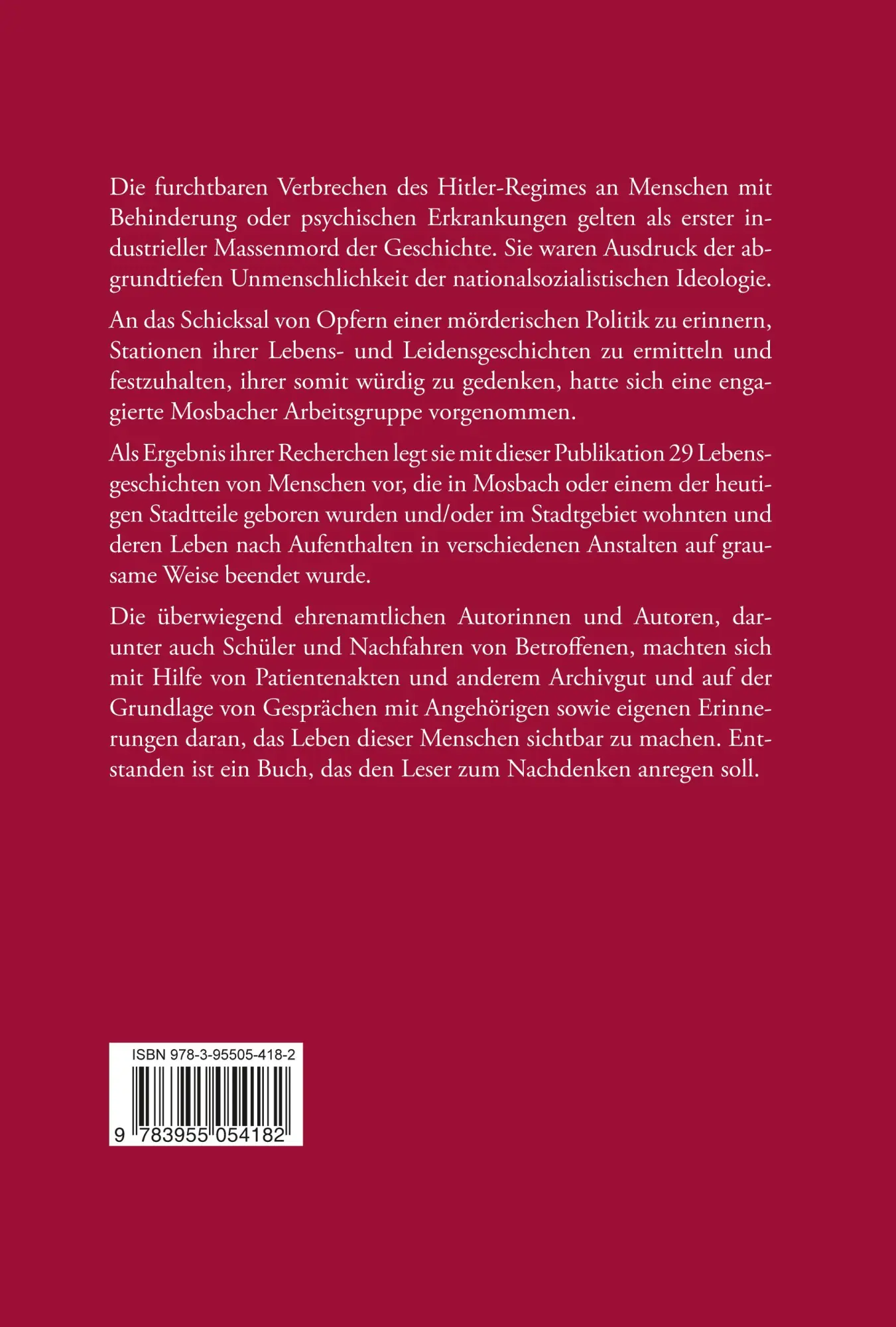 Rückseite: 9783955054182 | Was man schon längst geahnt und gefühlt hat | Stadt Mosbach | Buch